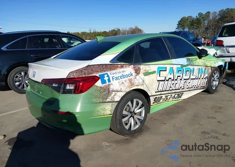 2022 Honda Civic Lx from USA, damaged, VIN 2HGFE2F26NH551831